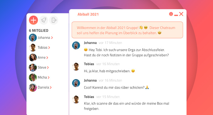 Schüler steht vor der Klasse